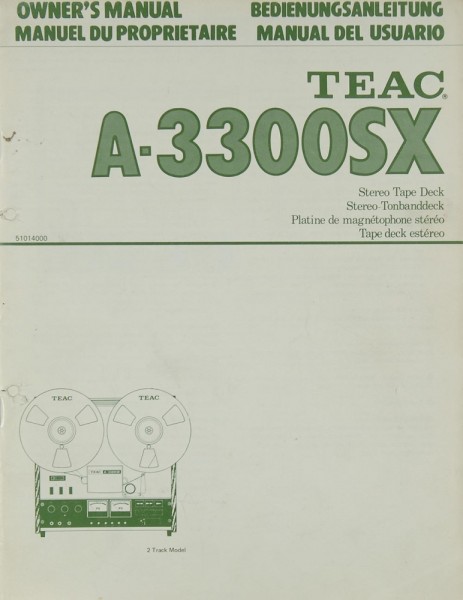 Teac A-3300 SX Manual