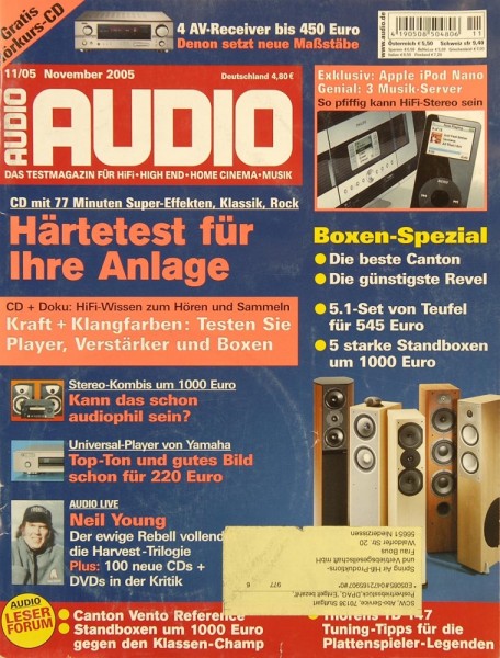 Audio 11/2005 Zeitschrift