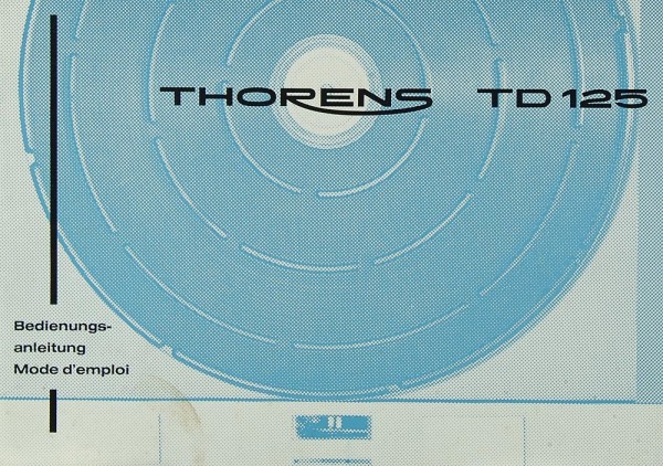 Thorens TD 125 Manual