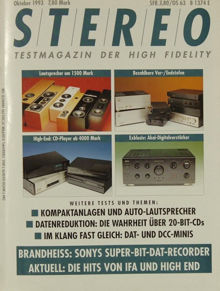 Stereo 10/1993 Zeitschrift