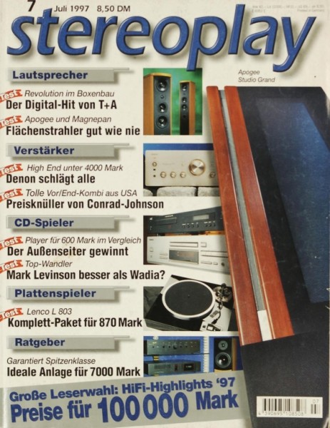 Stereoplay 7/1997 Zeitschrift