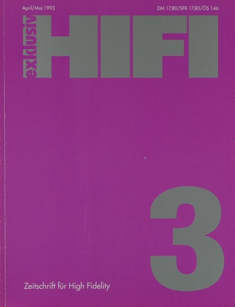 Hifi Exklusiv 3 / 1993 Zeitschrift