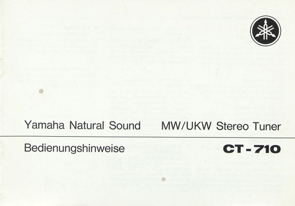 Yamaha CT-710 User Manual