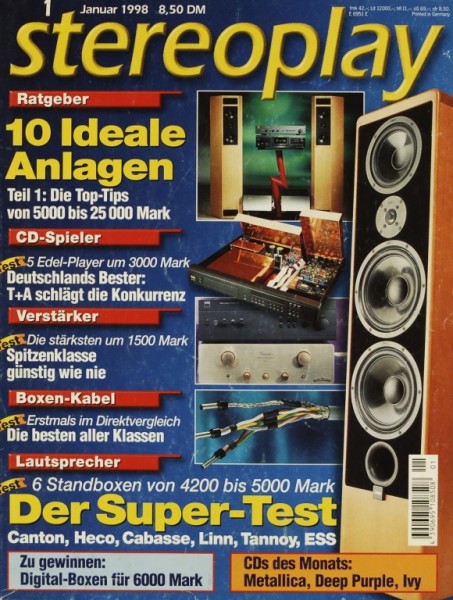 Stereoplay 1/1998 Magazine