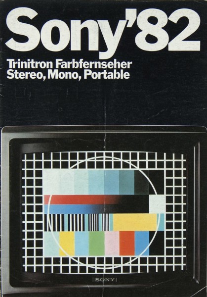 Sony Trinitron / Katalog 1982 Prospekt / Katalog