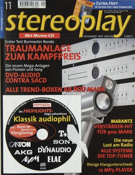 Stereoplay 11/1999 Zeitschrift