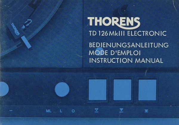 Thorens TD 126 Mk III Electronic Manual
