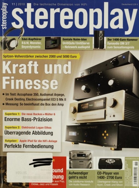 Stereoplay 11/2010 Zeitschrift