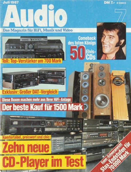 Audio 7/1987 Zeitschrift
