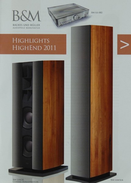 Backes &amp; Müller Highlights Highend 2011 Prospekt / Katalog