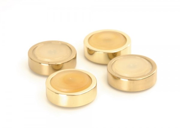 Set of 4 gold-plated device feet