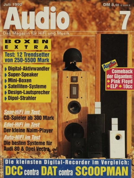 Audio 7/1992 Zeitschrift