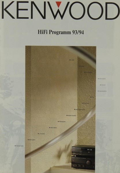 Kenwood HiFi Programm 93/94 Brochure / Catalogue