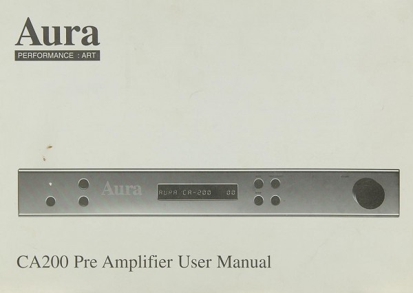 Aura CA 200 Operating Instructions