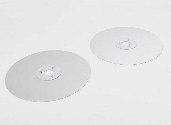 Tape Plates silver 30 cm pair