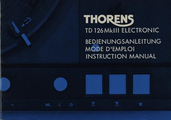Thorens TD 126 MK III Bedienungsanleitung