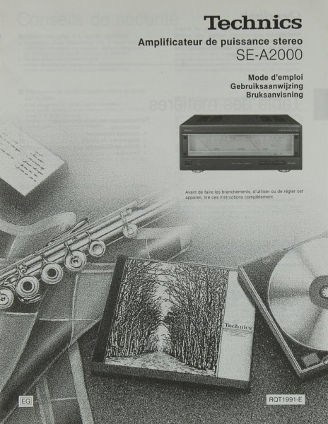 Technics SE-A 2000 Manual