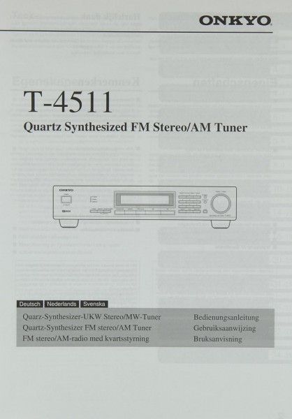 Onkyo T-4511 User Manual