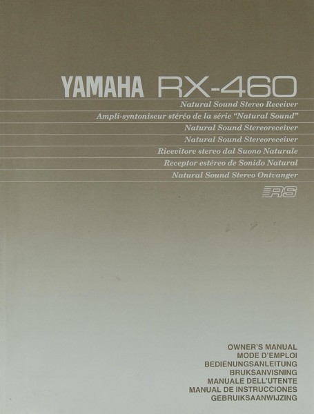 Yamaha RX-460 Manual