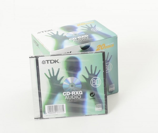 TDK CD-RXG 80 for Audio Slim 20 pack. NEW!