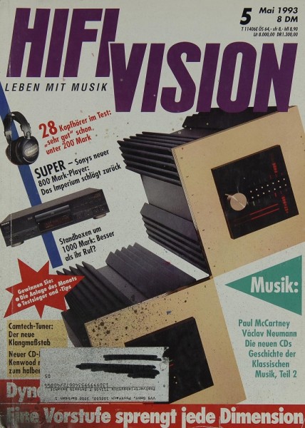 Hifi Vision 5/1993 Zeitschrift