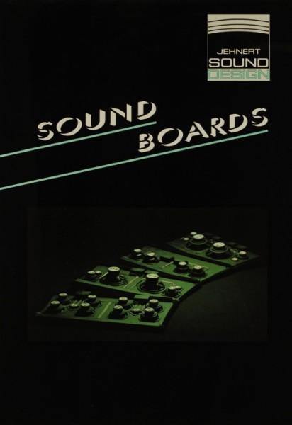 Jehnert Sound Design Sound Boards Prospekt / Katalog