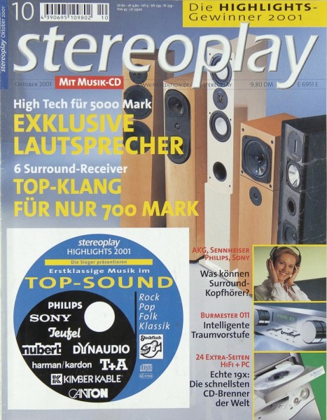 Stereoplay 10/2001 Zeitschrift