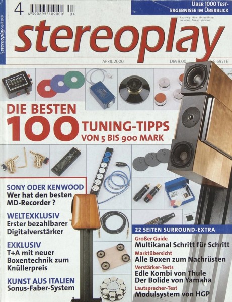 Stereoplay 4/2000 Zeitschrift