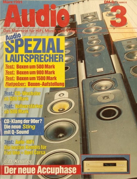 Audio 3/1991 Zeitschrift