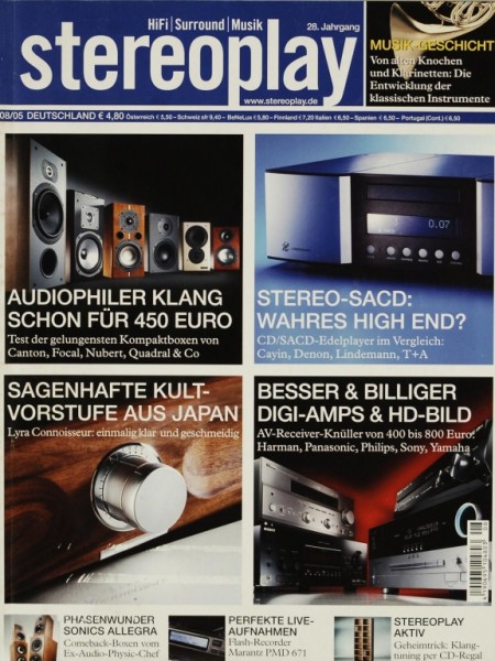 Stereoplay 8/2005 Zeitschrift