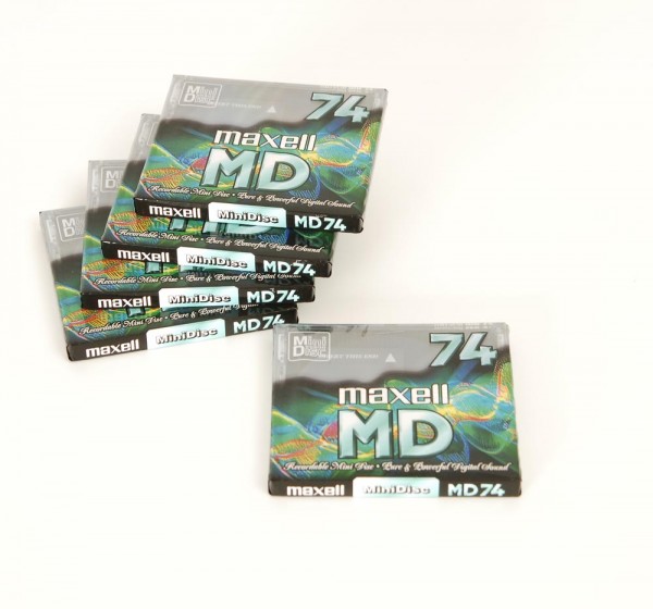 Maxell MD 74 Set of 5 Minidisc NEW!