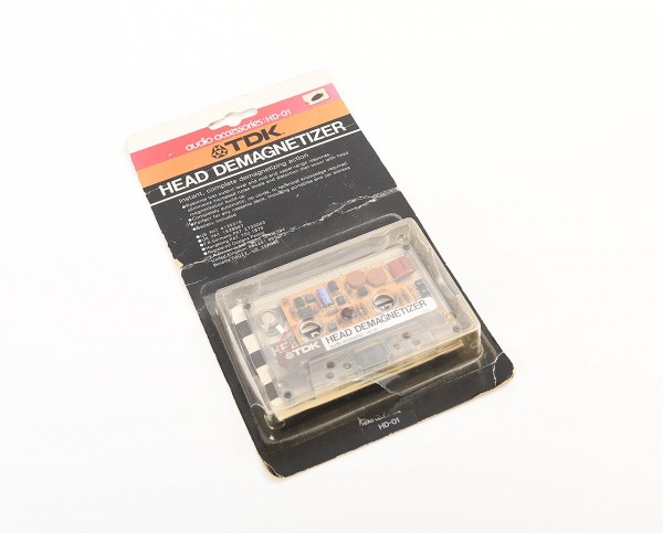 TDK HD-01 demagnetiser demagnetising cassette unused
