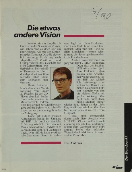 Hifi Vision 5/1990 Zeitschrift