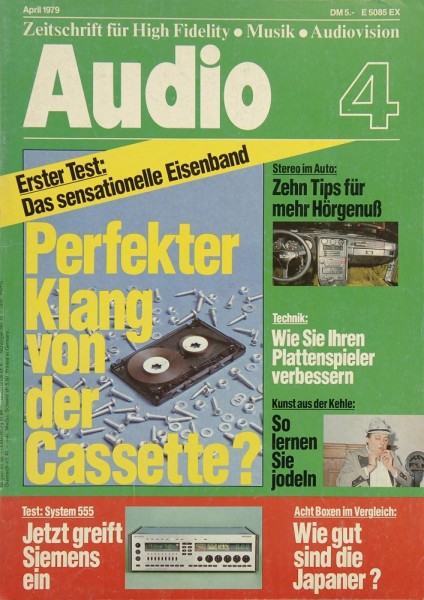 Audio 4/1979 Zeitschrift