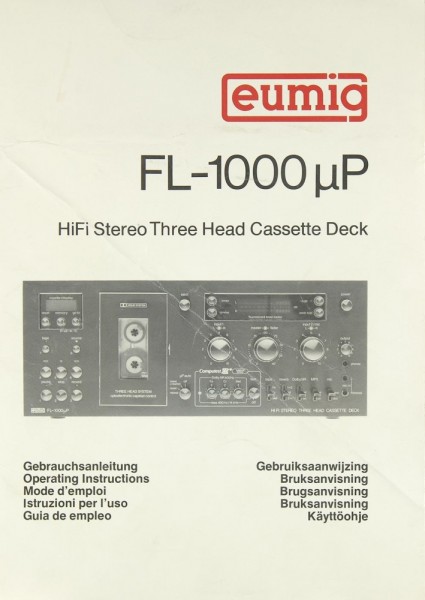 Eumig FL-1000 µP Operating Instructions