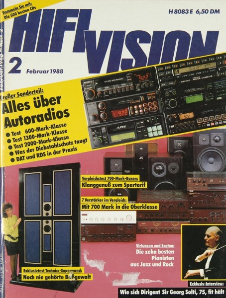 Hifi Vision 2/1988 Zeitschrift